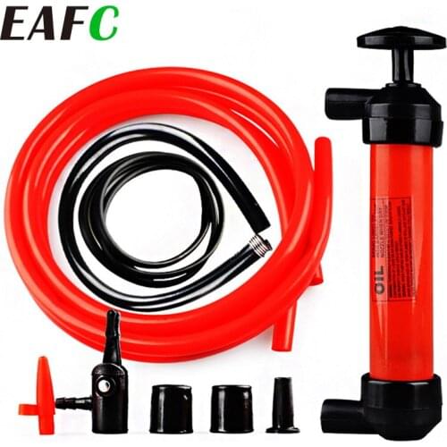 1pc Portable Manual Oil Pump Hand Siphon Tube Car Hose Liquid Gas Transfer Sucker Suction High Quality Inflatable Pump