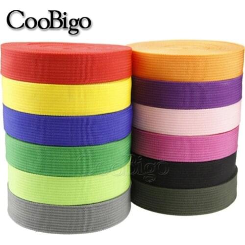 1 yard 3/4" (19mm) Bias Tape Polypropylene PP Webbing Ribbon Band Strap Dog Collar Harness DIY Backpack kit 14 Colors pick