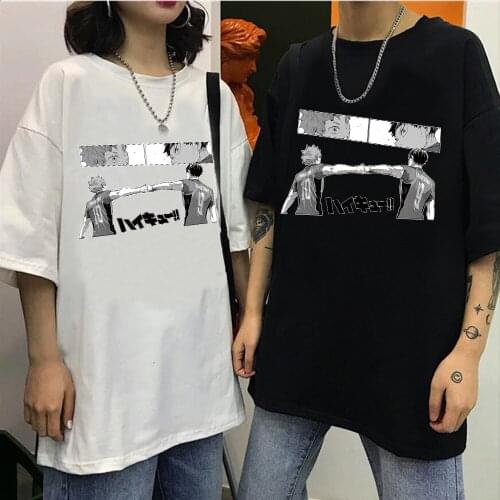 2021 Kawaii Haikyuu T Shirt Men Summer Funny Tops Anime Graphic Tees Harajuku T Shirt Men