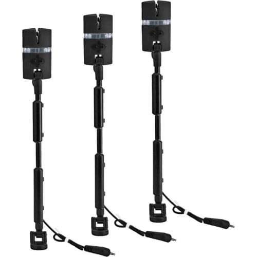 3pcs Portable Fish Accessories Fishing Adjustable Flash Hard Rod Rocker Swinger 7 Colors Indicator Fish tools