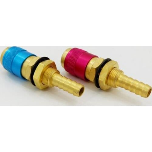 Gas Water Cooled Quick Connector Socket For Welder Water Tank 6mm 8mm 10mm