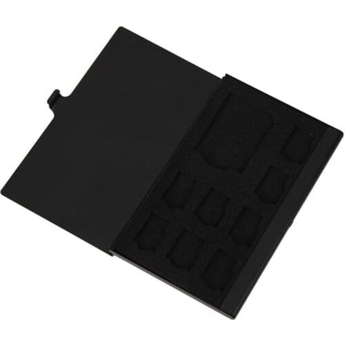 Wholesale Monolayer Aluminum Alloy 1SD 8TF Cards Micro Memory Case Storage Box Holder