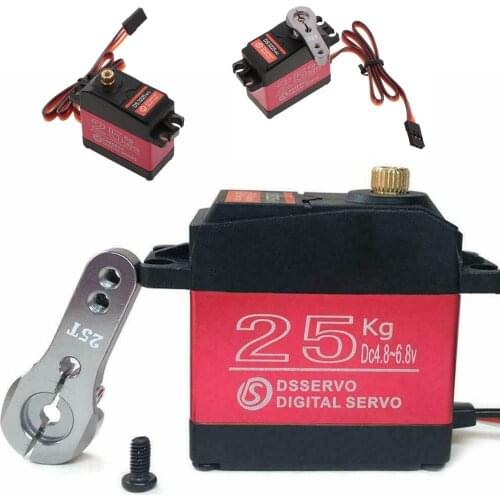 RC 25KG Large Torque Digital Servo STEERING SERVO UPGRADE DIGITAL METAL GEAR WATERPROOF TRAXXAS 1/10 MAXX HOSS DS3225