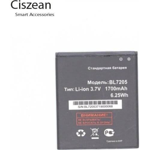 Ciszean New High quality BL7205 Replacement battery For fly IQ4409 Quad ERA life 4 Mobile phone