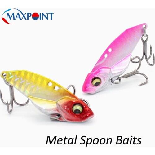 Colorful Metal VIB 10g 15g Hard Lures Double Treble Hooks Inshore Fishing Lure Seabass Rock Fish Hard Bait