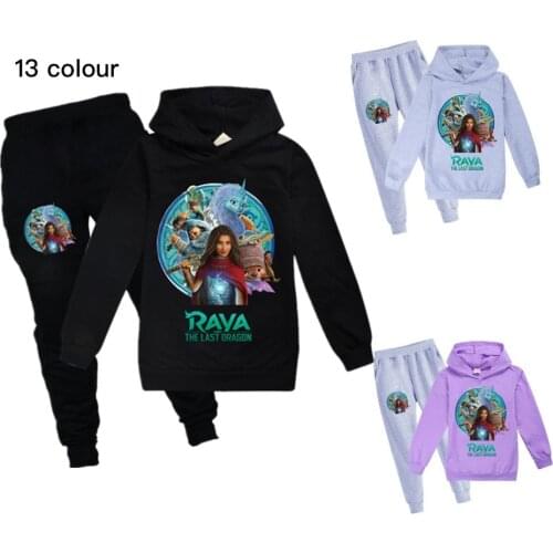 Raya and The Last Dragon Hoodies Children Sweatshirts Fashion Kids Hooded T Shirt Toddler Girls Clothes Boys Hoodie Sportswear
