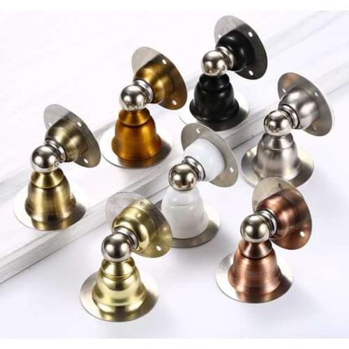Stainless steel MINI dual-use Door Stopper Door Holders Catch Floor Mounted Nail-free Door Stops Sticker door stop
