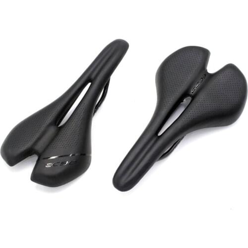 EC90 new laser engraved hollow breathable 3K full carbon fiber + leather road mountain bike seat saddle riding accessories