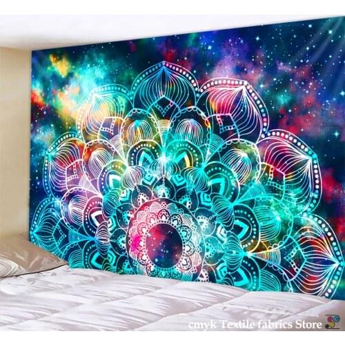 Indian Mandala Tapestry Wall Hanging Sandy Beach Throw Rug Blanket Camping Tent Travel Mattress Bohemian Sleeping Pad Tapestries