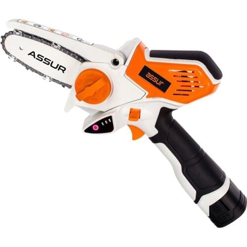 Mini Electric Chain Saw With Battery Woodworking Pruning One-handed Garden Tool Rechargeable EU Plug