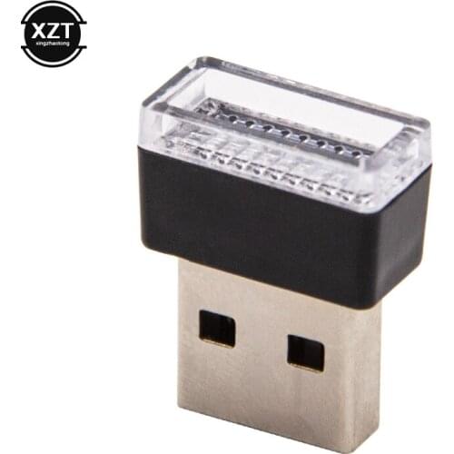 Mini USB Light LED Modeling Light Car Ambient Light Neon Interior Light Car Interior Decorative Light Car Goods 7 Colors