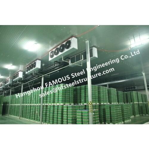 Freezer Room and Fresh Cold Storage Rooms With Good Heat Insulation Assembled By Polyurethane(PU) Sandwich Panels