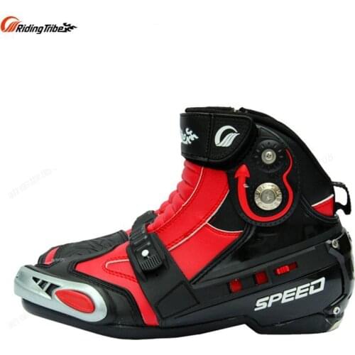 NEW Motorcycle ANKLE Boots Motocross Off-Road Racing moto shoes Street Riding Protective Gear motorboats