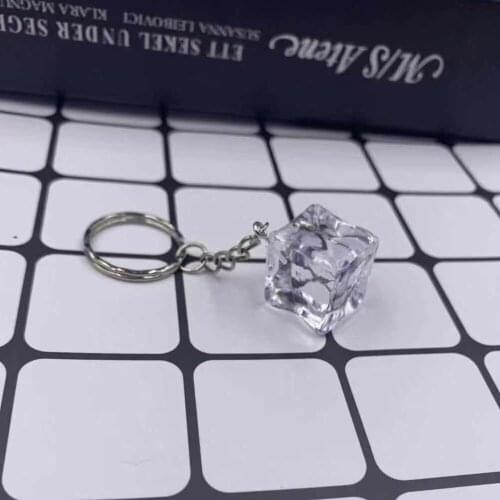 New Ice cube keychain Key Chains Key Rings Alloy Charms Gifts Wholesale