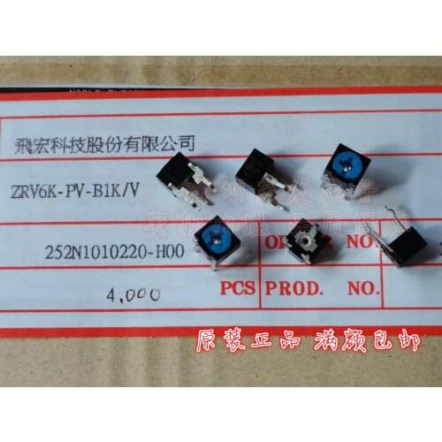 Original New 100% ZRV6K-PV-B1K trimming resistance horizontal 065 trimming 1K precision potentiometer 102 (SWITCH)