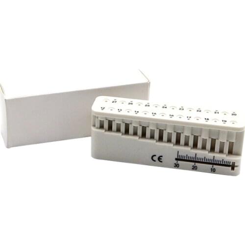 Dental Materials Endo Block Measuring Ruler Sterilized Ruler For Root Canal Fils and Gutta Percha points Denco Brand Dentist Use