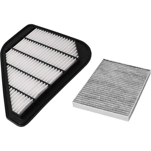 Durable Direct Replacement Car Vehicle Engine and Cabin Air Filter 19390767 Fit for Saturn 2007-2017, Black New