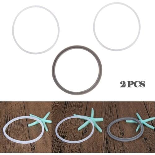 Diameter 80mm Thickness 3mm 2Pcs Pressure Cookers White Silicone Rubber Gasket Sealing Ring