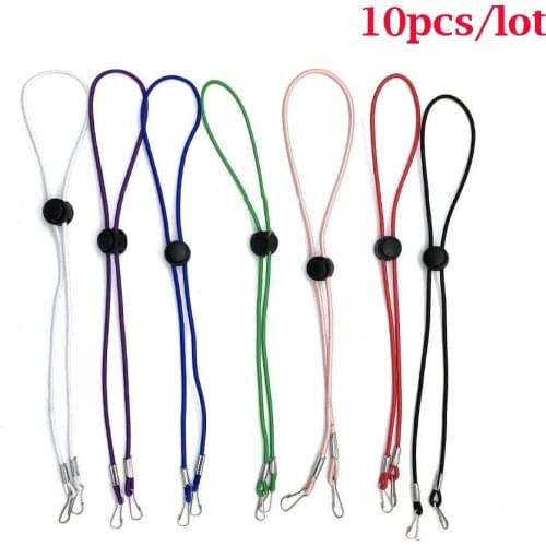 10pcs Adjustable Mask Lanyard Face Mask Extender Ear Savers Mask Strap Holder DIY Making Supplies Mask Sewing Elastic Band Cord