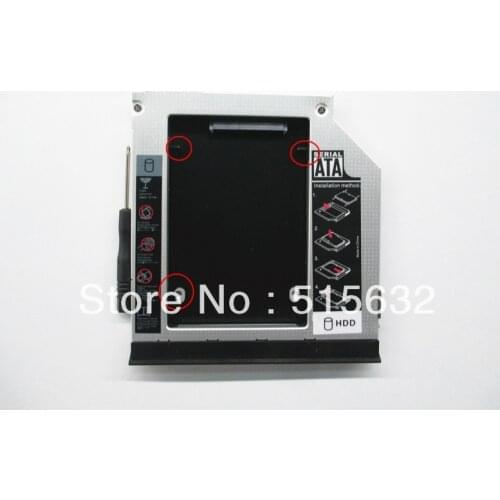Wholesale new style SATA 2nd HDD SSD Hard Drive caddy for Dell E6420 E6520 E6430 E6530 with Ejector