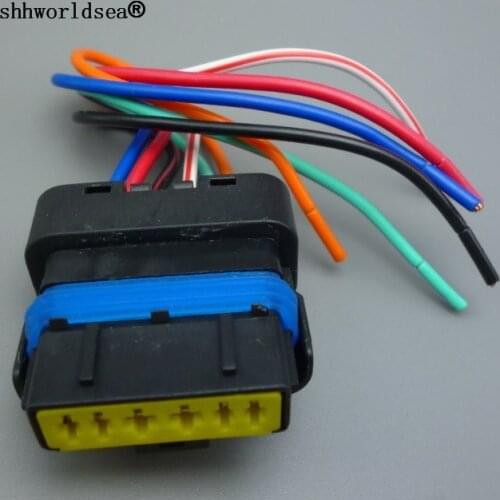 Shhworldsea 1pcs 6pin Waterproof Connector Plug with Electrical Cable