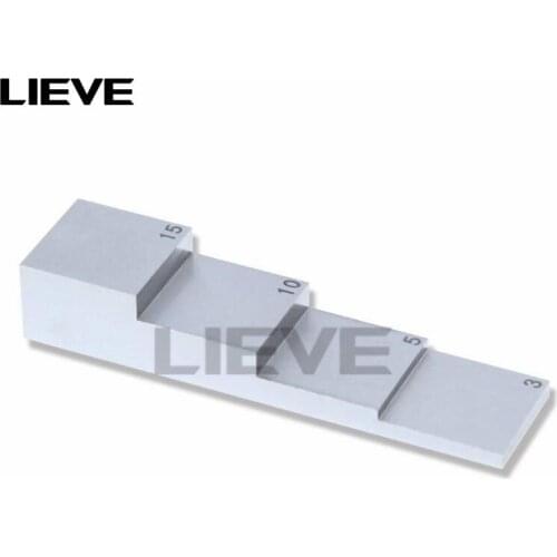 Ultrasonic thickness test blocks thickness of the test piece 4 step test block/calibration block for ultrasonic thickness gauge