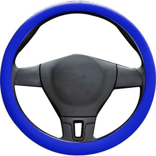 Car Universal Steering Wheel Cover Colorful Non-slip Silicone Steering Wheel Protective Sleeve Auto Interior Decoration