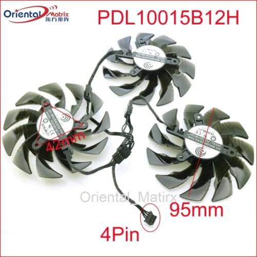 PLD10015B12H 12V 0.55A 95mm GPU Fan For Gigabyte GTX1080TI RTX2060 RTX2070 RTX2080 AORUS Super Graphics Card Cooling Fan 4Pin