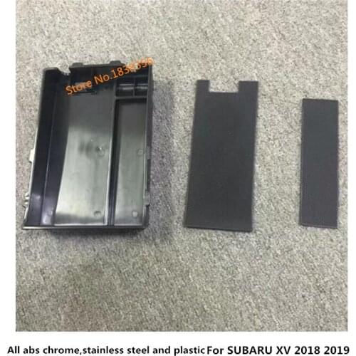 Car Inner Plastic Storage Trim Container Center Console Cup Holder Gear Box Frame Armrest 3pcs For SUBARU XV 2018 2019 2020 2021