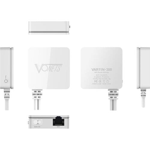 Vonets VAR11N-300 wireless mini router 300Mbps WiFi repeater WiFi bridge, suitable for computer TV, etc