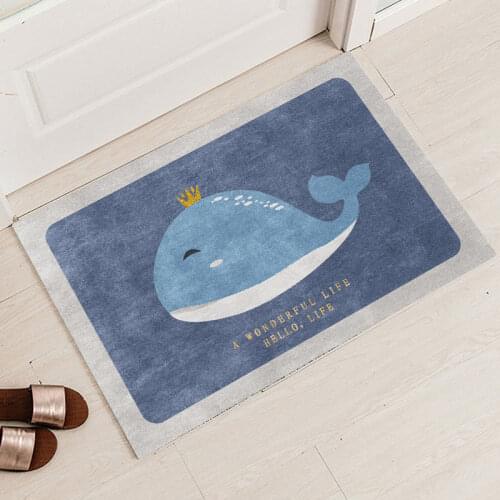 Floor Mats Toilets Toilets Absorbent Floor Mats Kitchen and Bathroom Non-slip Mats Door Entrance Door Mats Bedroom Carpets