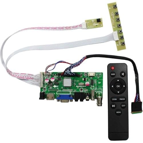 HD MI+VGA+2AV+USB+Audio LCD Controller Board for 15.6inch 17.3inch 1920x1080 B156HW01 LP173WF1 LCD Screen