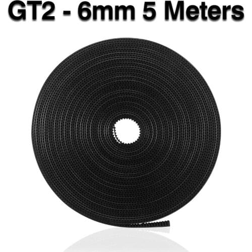 1/2/ 5/10 Meters GT2 Timing Belt 6mm Width Fit for 3D Printer RepRap Mendel Rostock Prusa Creality CR-10 Ender 3 Anet A8