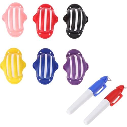 1set Golf Ball Line Marker With Pen Drawing Marking Alignment Tool Marks Template Drawing Alignment Marks Sign Tools New Outdoor