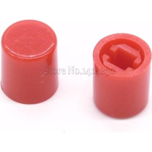 100Pcs A03 Square Hole Rotary Power Button Power Switch Straight Key Switch Cap