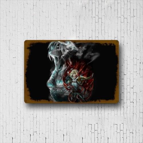 2021 Attack Titan Classic Decorative Tin Painting Vintage Cafe Home Decorative Tin Attack Titan Cloak Bar Club Tin Painting