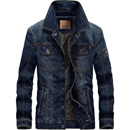 BMens denim jacket spring and autumn casual slim-fit fur collar trench coat denim jacket mens jacket denim jacket 5XL 6XL