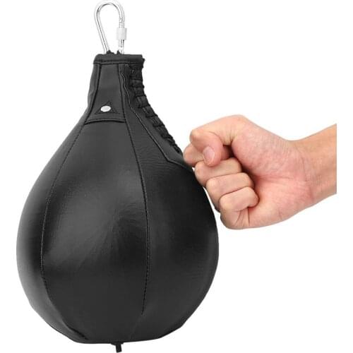 Boxing Speedball Punching Bag Fitness Hanging Pear Shape PU Inflatable Speedball Punch Exercise Speedball Fitness Training Ball