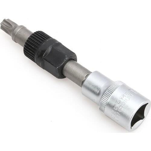 M10 Alternator Pulley Socket Bit With 33 Teeth Tool Alternator Pulley Center Bolt Remover Socket