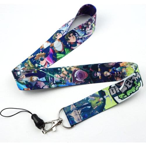 Cute Cartoon Games D-M-S-P Lanyard Neck Straps ID Badge Holder Pendant Keyring Charms Mobile Phone Cosplay Keychain Gift
