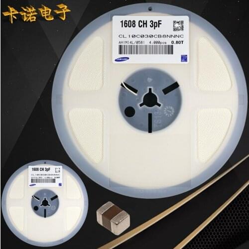 CL10C040CB8NNNC CL10C040BB8NNNC CL10C030CB8NNNC CL10C030BB8NNNC 0603 3pF 4PF 50V C0G ±0.1pF ±0.25pF Chip capacitors