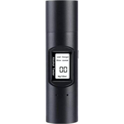 Digital Alcohol Tester Breath Breathalyzer LCD Screen USB Charger No contact Evidential Accuracy