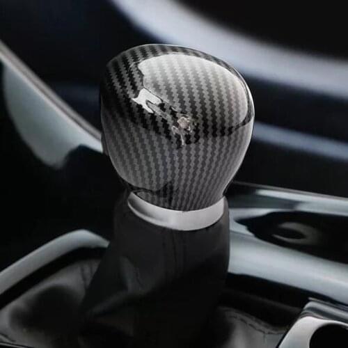 For Toyota CHR C-HR 2020 2017 2018 2019 Carbon Fiber Gear Shift Head Cover Trim Protection Interior Car Accessories Styling
