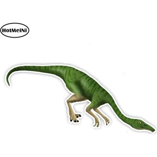 HotMeiNi 6.5cm x 13cm Colored Green Long Neck Dragon PVC Car Sticker Car Accessories