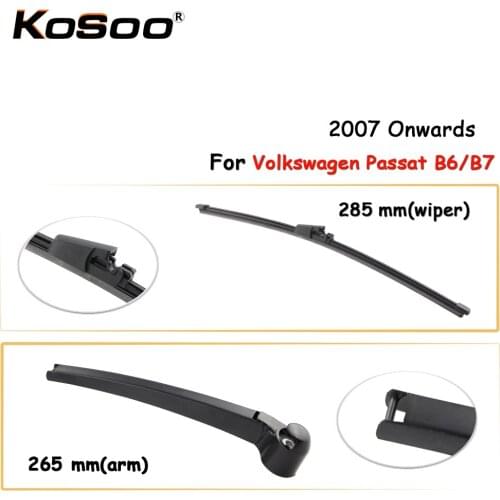 KOSOO Auto Rear Car Wiper Blade For Volkswagen Passat B6/B7,285mm 2007- Rear Window Windshield Wiper Blades Arm,Car Accessories