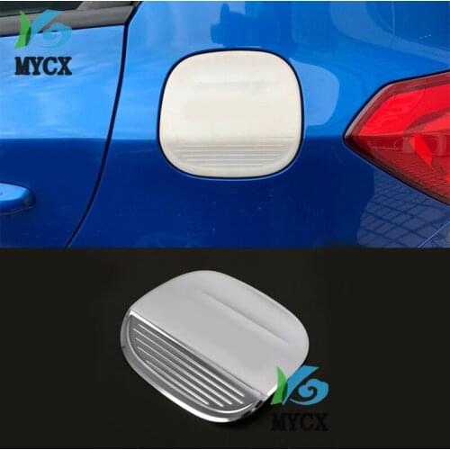 Silver fuel tank cover gas cover flap door fuel filler flap gas lid cap for ford new focus 2019 2020 ABS Carbon fiber