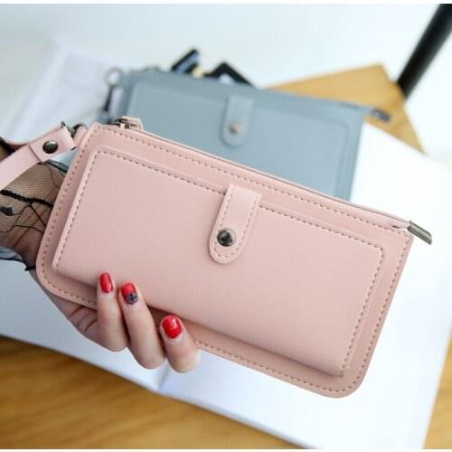 New Fashion Woman Wallet Clutch Zipper Female Ladies Hot Change Women Luxury Credit Phone Card Holder Coin Purses For Girls
