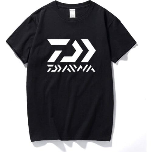 Mens t shirts fashion Daiwa Logo Printed T shirt cotton short sleeve O neck t-shirts summer top tee tshirt