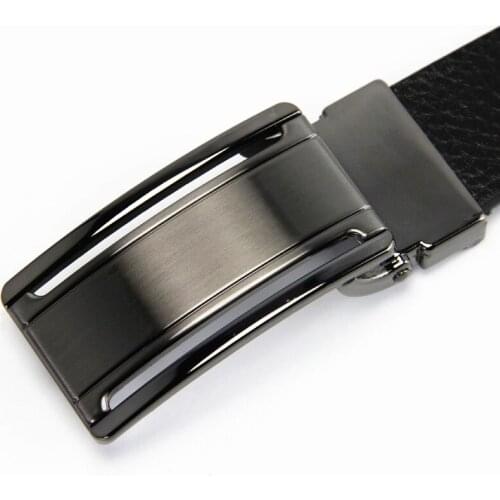 Men belt leather fashion casual leather belt contracted character Plate buckle belts