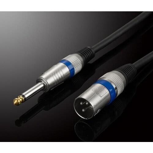 NEW 6.35MM TS Turn To Male XLR Cable Audio Cable Audio Line AUDIO WIRE JSJ-802B